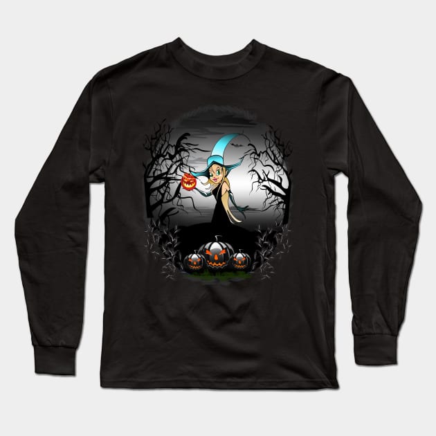 Ghosts, witches, vampires Long Sleeve T-Shirt by Just Kidding by Nadine May